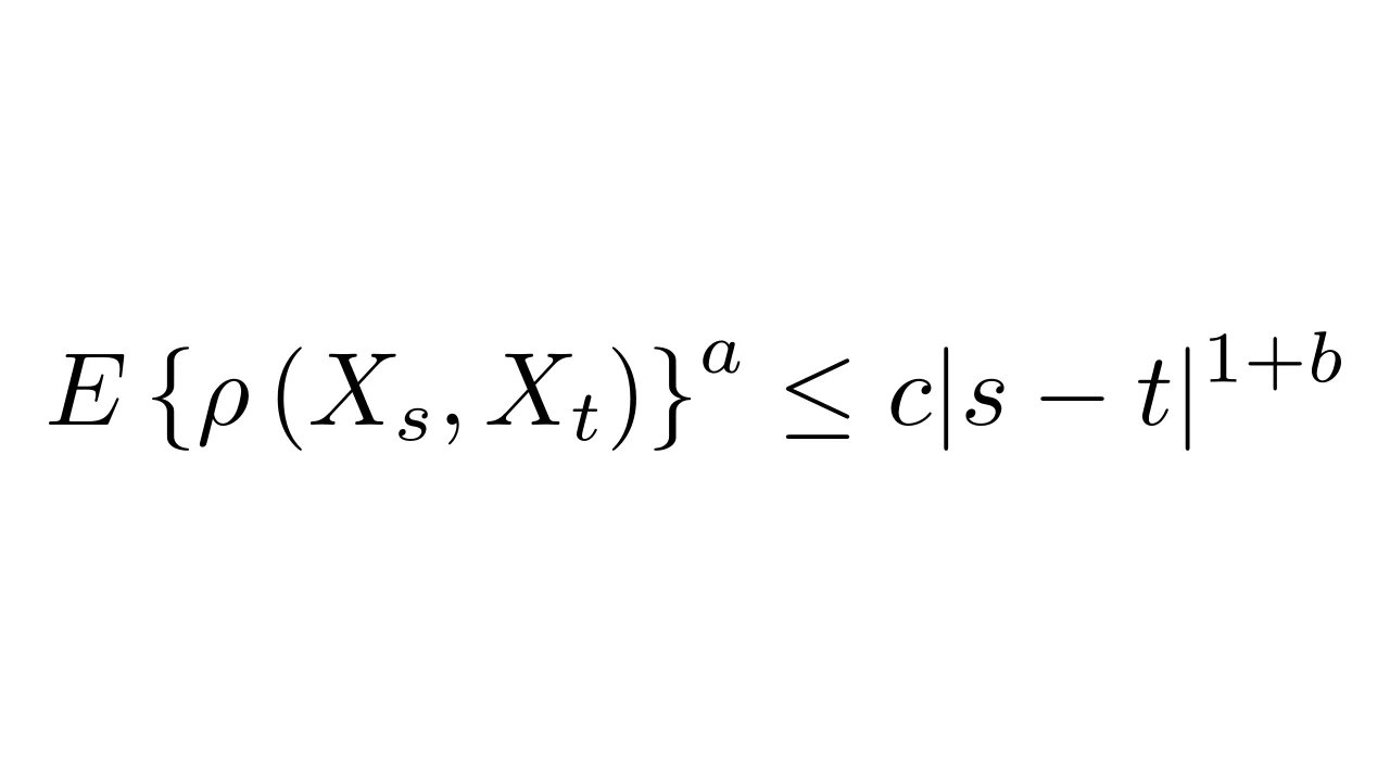 Kolmogorov continuity criteria