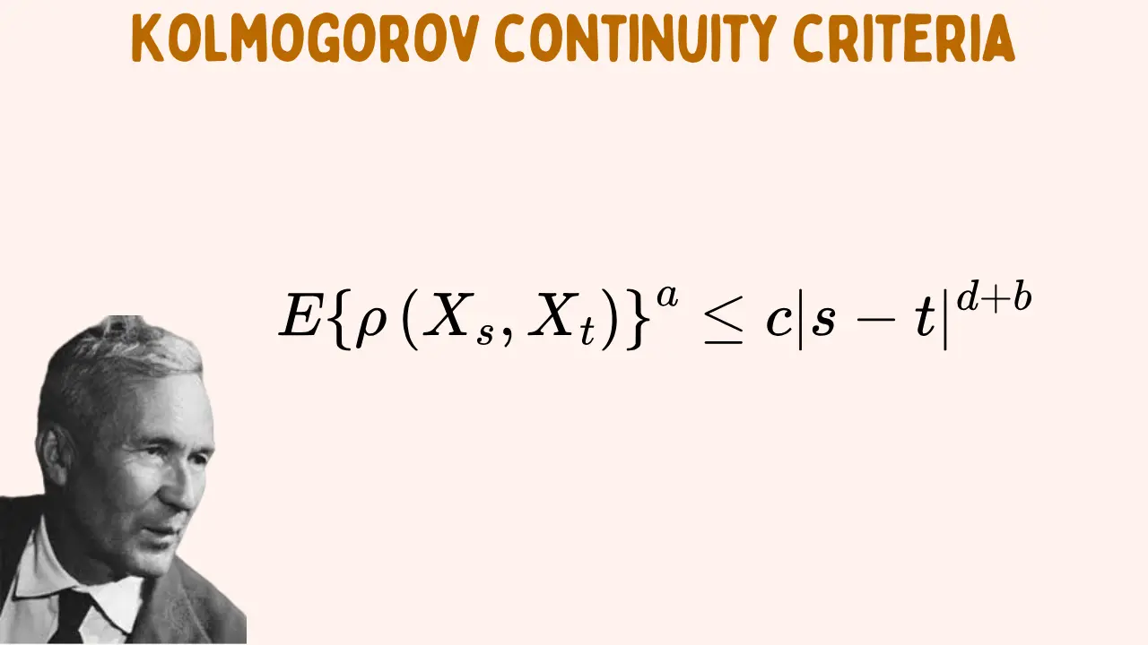 Kolmogorov continuity criteria