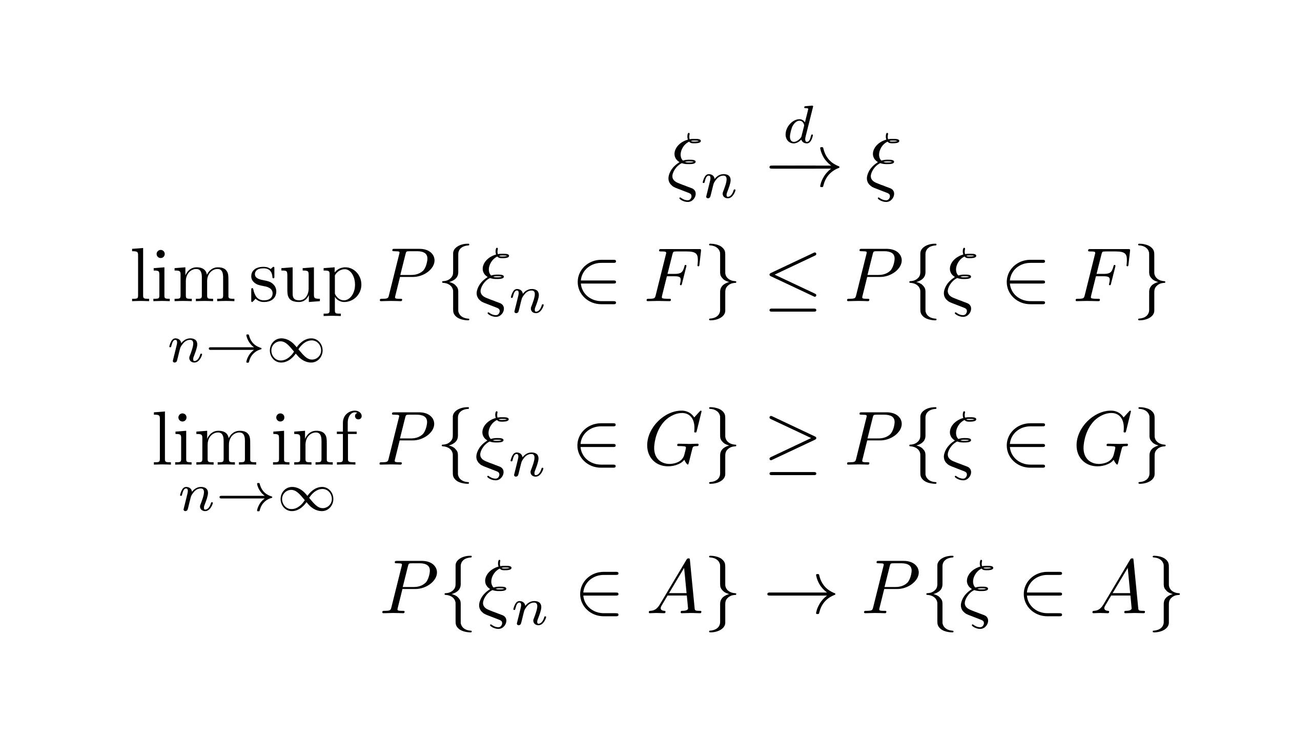 The Portmanteau Theorem